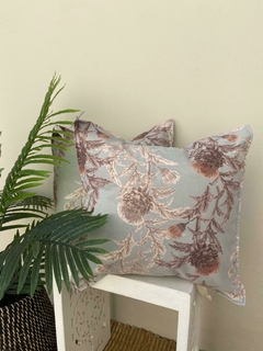 Almohadon 50x50 tela parana estampa flores