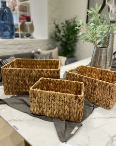 Caja rectangular natural 40x30x20xh - comprar online
