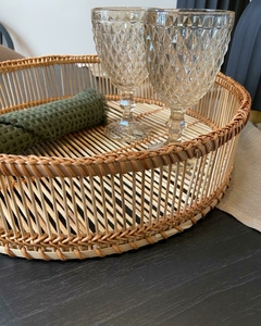 Bandeja Bardon sin asas de bamboo 40x10h - comprar online