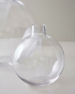 Jarron Caprera Clear M 19x23h vidrio transparente - comprar online