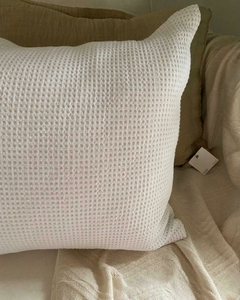 Almohadón nido de abeja blanco - comprar online