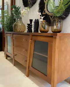 Vajillero Murano con puertas de vidrio