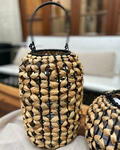 Fanal Jacinto con vaso de vidrio 20x31h cm - comprar online