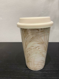 Mug de porcelana térmico jungle tapa de silicona - comprar online