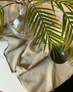 Camino de mesa gasa Licia Beige 2.60x0.60m - comprar online