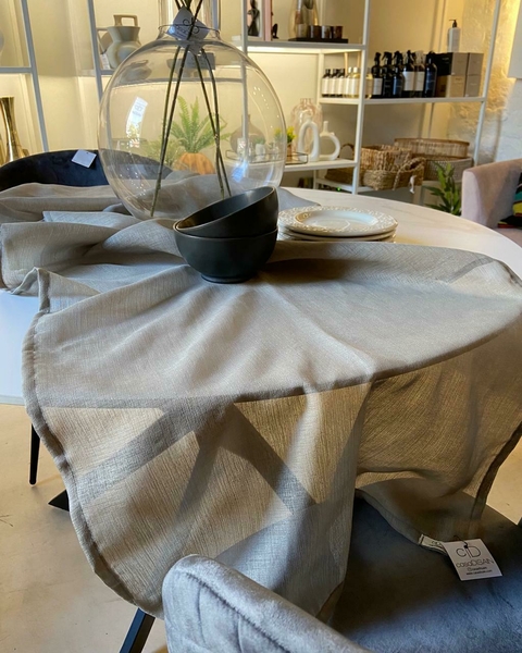 Camino de mesa gasa Licia Beige 2.60x0.60m