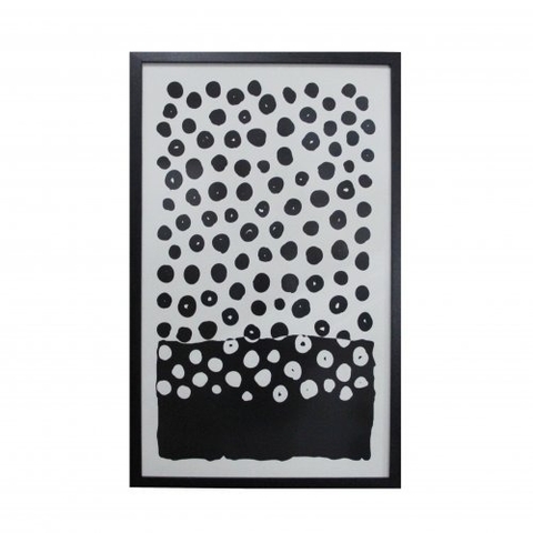 Cuadro enmarcado en negro Pix 60x100cm