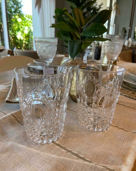 Vaso de acrilico Flor de lis 410ml