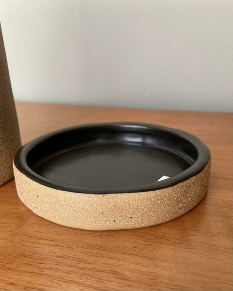 Jabonera Miami sand polyresin 11X2 cm de alto