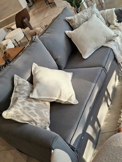 Sillon Detroit 2mt tussor gris c/funda - comprar online