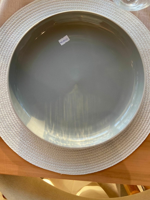 Plato Korba gris claro c/beige brillante 27cm - comprar online