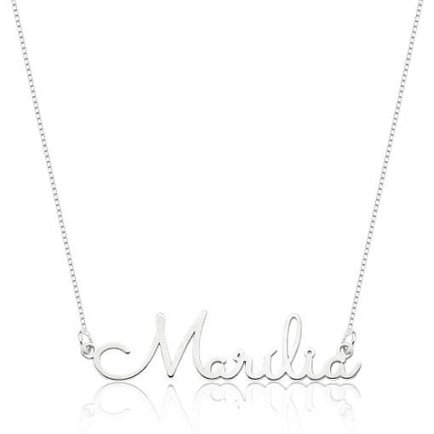 Colar personalizado fonte fina