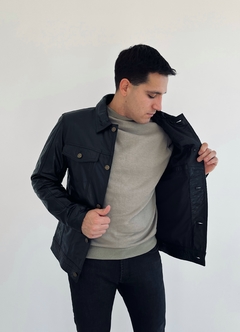 CAMPERA DENIM MEN NEGRA - Tauro Cuer MDQ