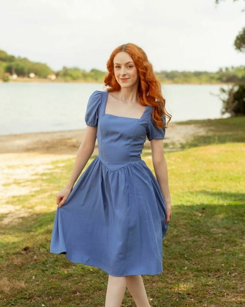 Vestido Celeste