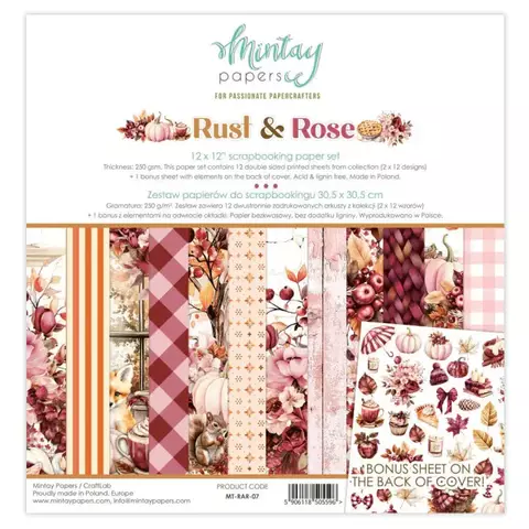 Bloco 30X30 - Rust & Rose - Mintay Papers - MT-RAR-07 - comprar online