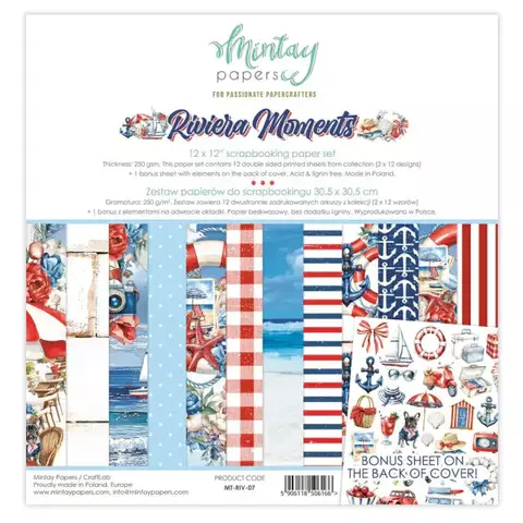 Bloco 30X30 - Riviera Moments - Mintay Papers - MT-RIV-07 - comprar online