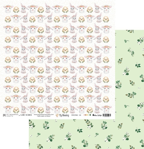 Folha para Scrapbook - Coleção My Blessing - My Memories - MMCMB2-02