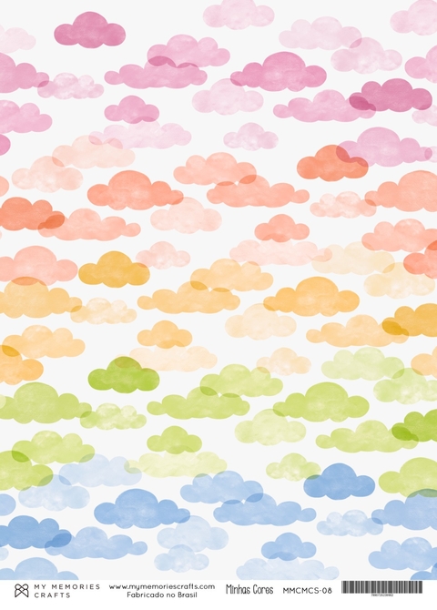 Papel Vegetal A4 - Coleção Minhas Cores - My Memories - MMCMCS-08