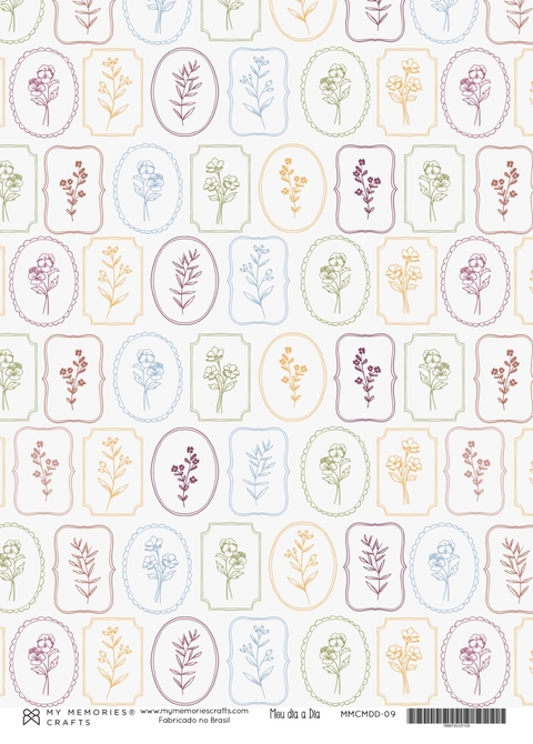 Coleção Meu Dia a Dia - Papel Vegetal A4 - My Memories Crafts - MMCMDD-09 - comprar online