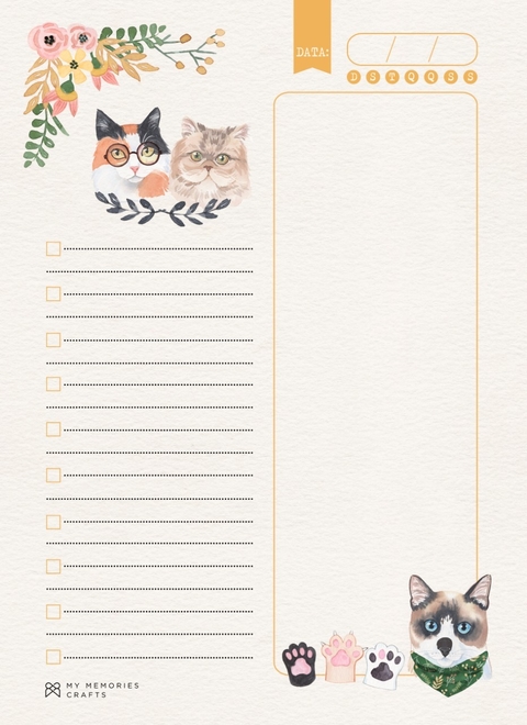 Miolo Permanente - My Memories Crafts - My Cat - MMCMP-09