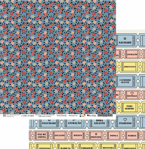 Coleção Minha Diversão - Folha 04 - My Memories Crafts - MMCDIV-04