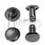JJ1140 REBITE N°3 2 CABECAS - PCT C/50 PEÇAS - JJFivelas