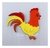 Aplique em Acrílico Galo Colorido (3 peças) - comprar online
