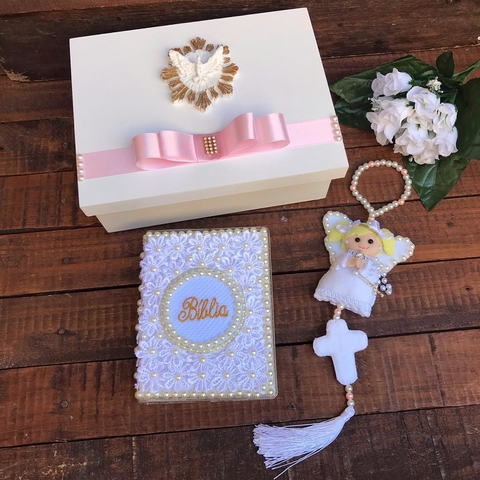 Caixa Afilhada com Bíblia