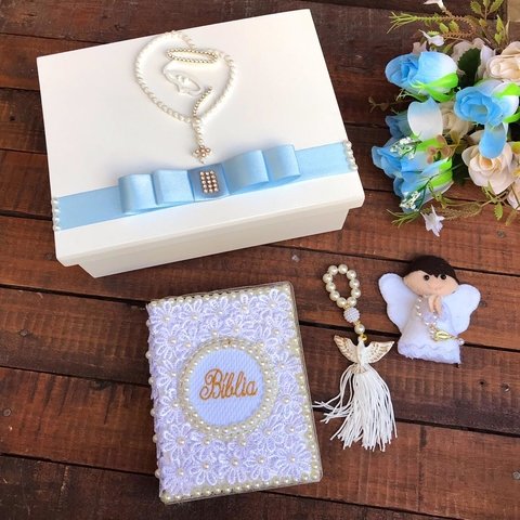 Caixa Afilhado com Bíblia