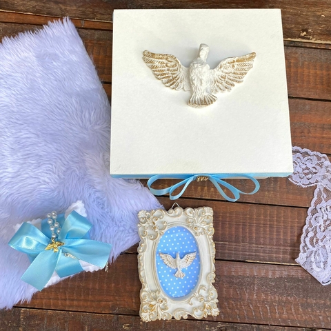 caixa afilhados azul