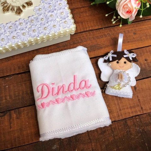 Caixa para Madrinha com Toalha Bordada