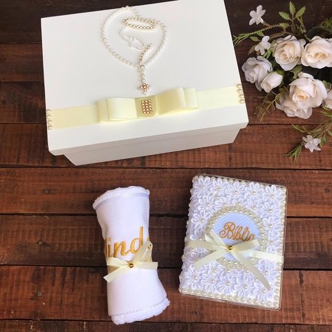 Caixa para Padrinhos com Bíblia