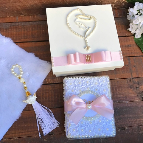 caixa terço com biblia