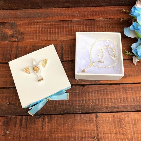 Mini Caixa para Padrinhos de Batismo