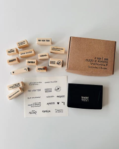 Kit de carimbos A vida é uma coleção de momentos incríveis - comprar online