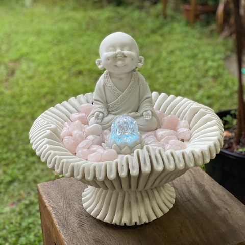 Fonte de Água Buda Sanfonada - Marmorite