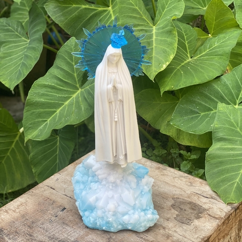 Luminária Nossa Senhora de Fátima - Mármore - comprar online