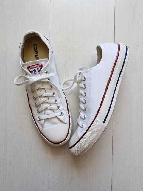 Converse All Star branco cano baixo 43