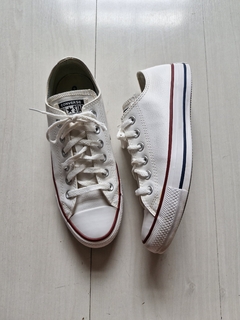 Converse All Star couro sintético branco 37