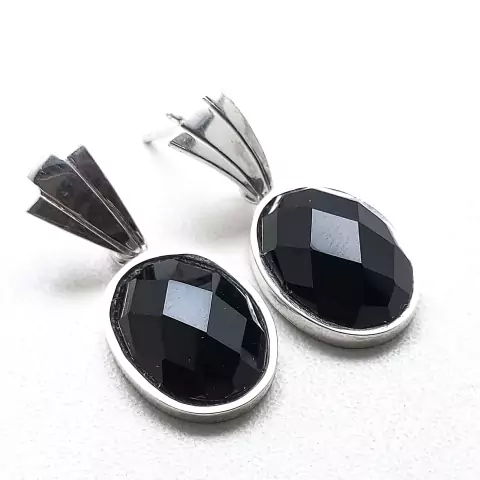 Brinco em prata com Ônix L0112815B0037