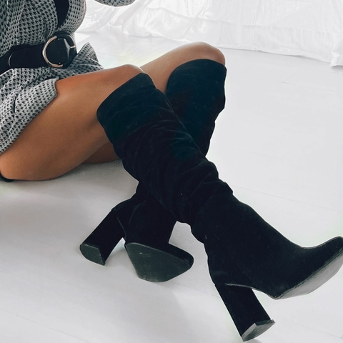 BOTA PARIS BLACK GAMUZA