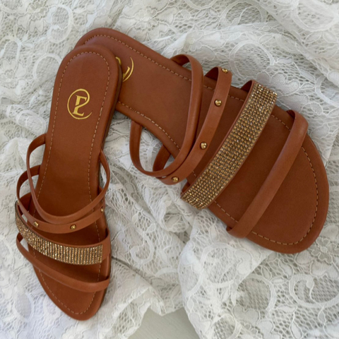 SANDALIA FLAT LIZ TOAST (289-3)