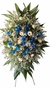 Coroa de Flores com Rosas Branca e Azul - comprar online