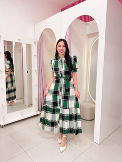 Vestido Grazy - Xadrez Verde na internet