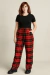Calça Xadrez Vermelha Grunge - comprar online