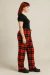 Calça Xadrez Vermelha Grunge na internet