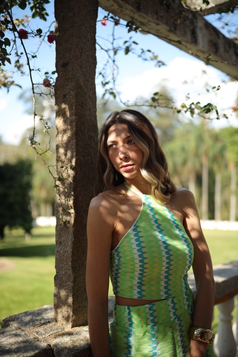 CROPPED TRICOT NIVI VERDE