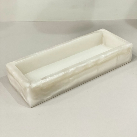 Bandeja porta toalha de papel madrepérola fosca