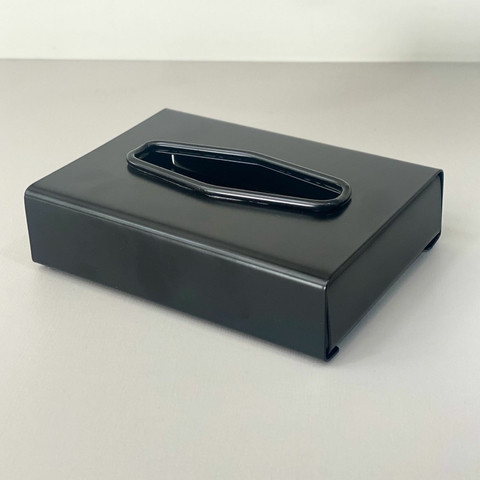 Porta lenços inox preto - comprar online