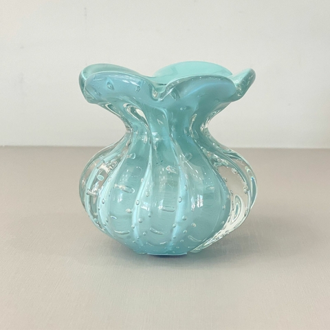 Murano trouxinha azul claro